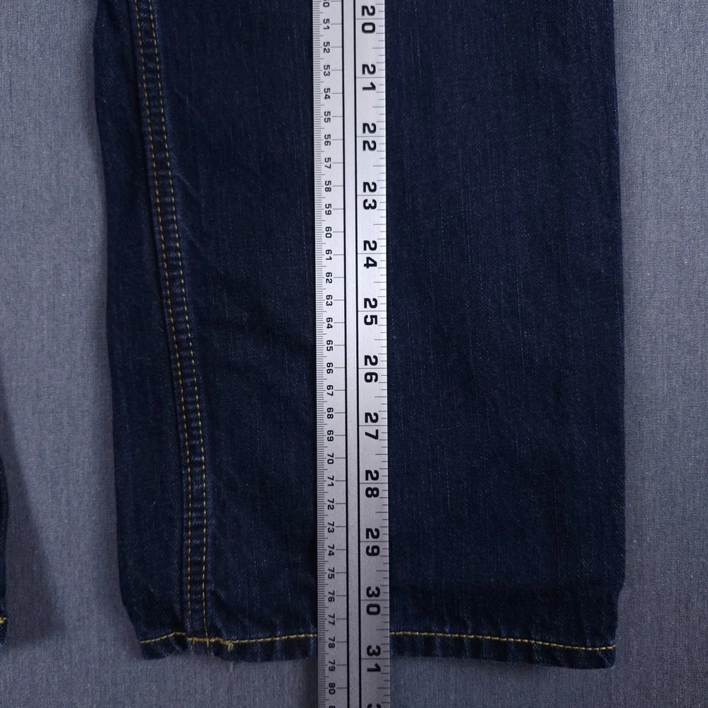 American Eagle Relaxed Straight Jeans Mens 34x32 (Fits 34x31) Dark Wash Denim